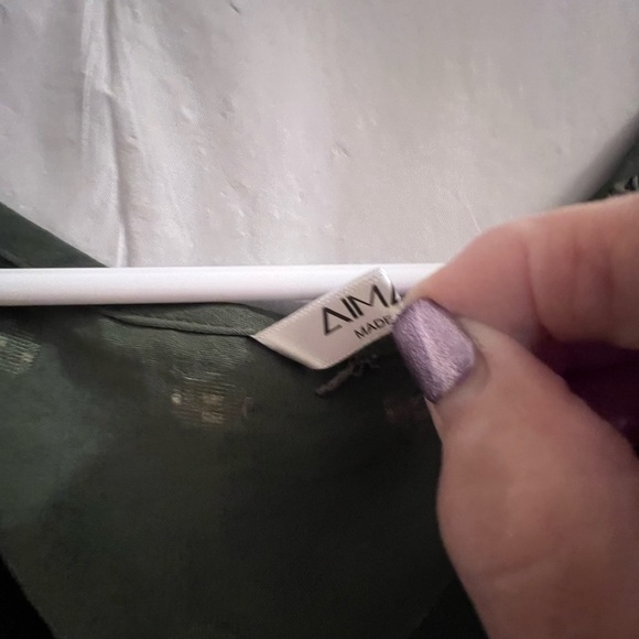 AL’MAGE olive sheath sun dress/coverup size s - Picture 6 of 6